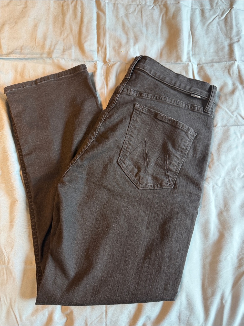 MOTHER High-Rise Rider ankle jeans - black
